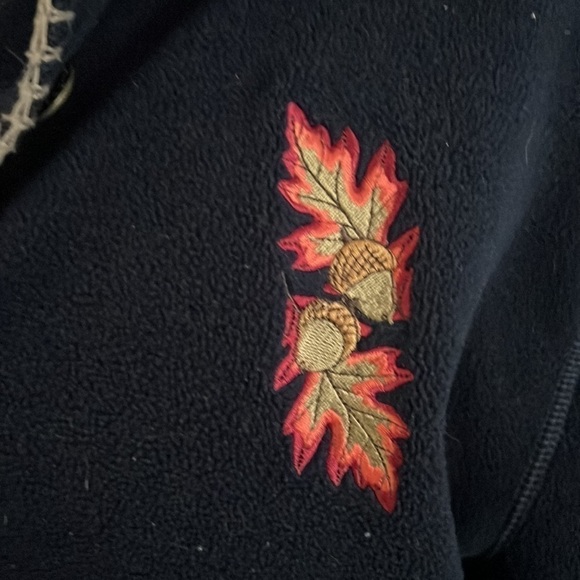 Cuffy’s natural Series Button Lightweight Coat embroidered acorns 💚 - Picture 7 of 8